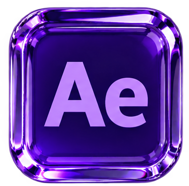 After Effects 3D Glass Icon