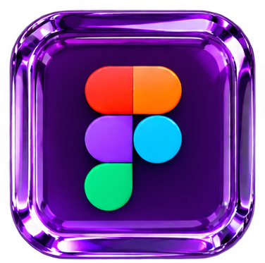 Figma 3D Glass Icon
