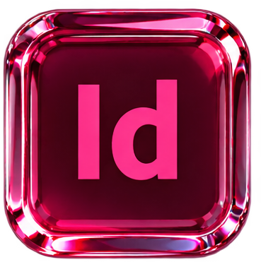 InDesign 3D Glass Icon